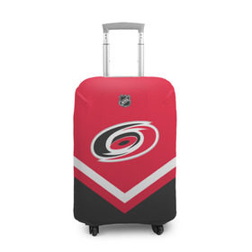 Чехол для чемодана 3D с принтом Carolina Hurricanes в Ухте, 86% полиэфир, 14% спандекс | двустороннее нанесение принта, прорези для ручек и колес | america | canada | hockey | nhl | usa | америка | канада | каролина | лед | нхл | сша | харрикейнз | хоккей