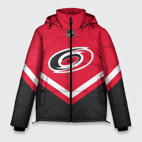 Мужская зимняя куртка 3D с принтом Carolina Hurricanes в Ухте, верх — 100% полиэстер; подкладка — 100% полиэстер; утеплитель — 100% полиэстер | длина ниже бедра, свободный силуэт Оверсайз. Есть воротник-стойка, отстегивающийся капюшон и ветрозащитная планка. 

Боковые карманы с листочкой на кнопках и внутренний карман на молнии. | america | canada | hockey | nhl | usa | америка | канада | каролина | лед | нхл | сша | харрикейнз | хоккей