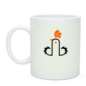 Кружка Петух: в Ухте, керамика | объем — 330 мл, диаметр — 80 мм. Принт наносится на бока кружки, можно сделать два разных изображения | китай | петух | россия