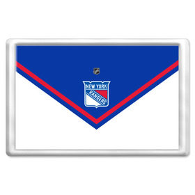 Магнит 45*70 с принтом New York Rangers в Ухте, Пластик | Размер: 78*52 мм; Размер печати: 70*45 | Тематика изображения на принте: america | canada | hockey | nhl | usa | америка | канада | лед | нхл | нью йорк | рейнджерс | сша | хоккей
