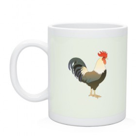 Кружка Петух 2017: в Ухте, керамика | объем — 330 мл, диаметр — 80 мм. Принт наносится на бока кружки, можно сделать два разных изображения | китай | петух | россия