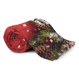 Плед 3D с принтом С Новым годом! в Ухте, 100% полиэстер | закругленные углы, все края обработаны. Ткань не мнется и не растягивается | happy new year | блеск | ёлка | зима | игрушки. праздник | конфетти | новый год | подарки | снег