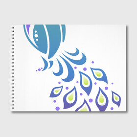 Альбом для рисования Яркий павлин: в Ухте, 100% бумага
 | матовая бумага, плотность 200 мг. | павлин | птицы | яркий