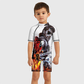 Детский купальный костюм 3D Metal gear solid 2: в Ухте, Полиэстер 85%, Спандекс 15% | застежка на молнии на спине | metal gear | metal gear solid | игры | метал гир | метал гир солид