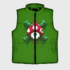 Мужской жилет утепленный 3D Mario Mushroom: в Ухте,  |  | 8 bit | 8 бит | nintendo | гриб | нинтендо