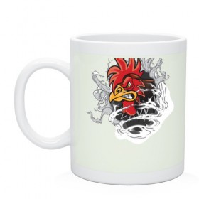 Кружка с принтом Дикий в Ухте, керамика | объем — 330 мл, диаметр — 80 мм. Принт наносится на бока кружки, можно сделать два разных изображения | год петуха