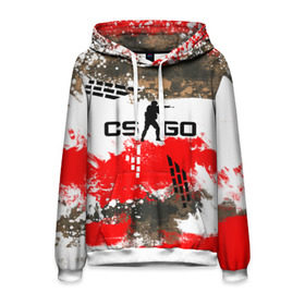 Мужская толстовка 3D с принтом CS GO Roll Cage в Ухте, 100% полиэстер | двухслойный капюшон со шнурком для регулировки, мягкие манжеты на рукавах и по низу толстовки, спереди карман-кенгуру с мягким внутренним слоем. | Тематика изображения на принте: counter | famas | global | offensive | strike | каркас | контр | страйк | трубчатый