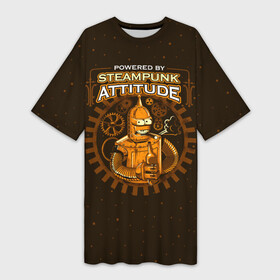 Платье-футболка 3D Steampunk Attitude: в Ухте,  |  | bender | fry | futurama | hermes | robot | zoidberg | бендер | гермес | зойдберг | робот | туранга | фрай | футурама