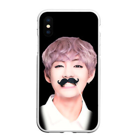 Чехол для iPhone XS Max матовый с принтом Taehyung в Ухте, Силикон | Область печати: задняя сторона чехла, без боковых панелей | bangtan | bangtan boys | bts | bulletproof boy scouts | k pop | kpop | ви | вишня | джей хоуп | джин | к поп | корейская попса | кпоп | рэп монстр | чимин | чонг | шуга