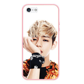 Чехол для iPhone 5/5S матовый Kim TaeHyung: в Ухте, Силикон | Область печати: задняя сторона чехла, без боковых панелей | bangtan | bangtan boys | bts | bulletproof boy scouts | k pop | kpop | ви | вишня | джей хоуп | джин | к поп | корейская попса | кпоп | рэп монстр | чимин | чонг | шуга