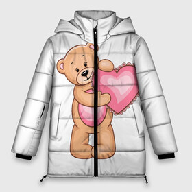 Женская зимняя куртка 3D с принтом Teddy Bear в Ухте, верх — 100% полиэстер; подкладка — 100% полиэстер; утеплитель — 100% полиэстер | длина ниже бедра, силуэт Оверсайз. Есть воротник-стойка, отстегивающийся капюшон и ветрозащитная планка. 

Боковые карманы с листочкой на кнопках и внутренний карман на молнии | teddy bear девушкам медведь тедди