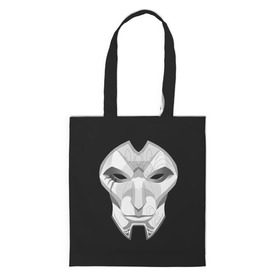 Сумка 3D повседневная с принтом Black в Ухте, 100% полиэстер | Плотность: 200 г/м2; Размер: 34×35 см; Высота лямок: 30 см | jhin | league of legends | lol | джин | лига легенд | лол