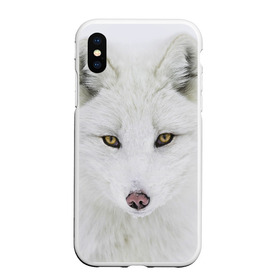 Чехол для iPhone XS Max матовый с принтом Полярная лиса в Ухте, Силикон | Область печати: задняя сторона чехла, без боковых панелей | animal | polar fox | predator | sly | white | wild | белая | дикая | животное | лиса | полярная | хитрая | хищник