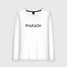 Женский лонгслив хлопок с принтом Pharaoh 3 в Ухте, 100% хлопок |  | pharaoh | пхараох | русский рэп | рэп
