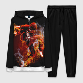 Женский костюм 3D с принтом Огненный танец в Ухте,  |  | background | black | dance | dancer | energy | fire | flame | flying | male | мужчина | огненный | пламя | полет | танец | танцор | фон | черный | энергия
