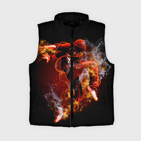Женский жилет утепленный 3D с принтом Огненный танец в Ухте,  |  | background | black | dance | dancer | energy | fire | flame | flying | male | мужчина | огненный | пламя | полет | танец | танцор | фон | черный | энергия