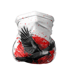 Бандана-труба 3D Черный ворон: в Ухте, 100% полиэстер, ткань с особыми свойствами — Activecool | плотность 150‒180 г/м2; хорошо тянется, но сохраняет форму | bird | black | fly | moon | sun | ворон | луна | полет | птица | солнце | черный