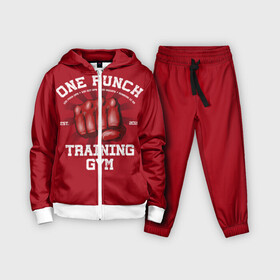 Детский костюм 3D с принтом One Punch Gym в Ухте,  |  | boxing | combat | fight | fighter | kickboxing | muay thai | wrestling | боец | бой | бокс | боксер | драка | кикбоксинг | май тай