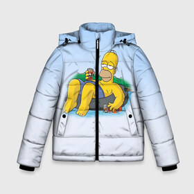 Зимняя куртка для мальчиков 3D с принтом симпсоны в Ухте, ткань верха — 100% полиэстер; подклад — 100% полиэстер, утеплитель — 100% полиэстер | длина ниже бедра, удлиненная спинка, воротник стойка и отстегивающийся капюшон. Есть боковые карманы с листочкой на кнопках, утяжки по низу изделия и внутренний карман на молнии. 

Предусмотрены светоотражающий принт на спинке, радужный светоотражающий элемент на пуллере молнии и на резинке для утяжки | homer | simpsons | гомер | симпсоны