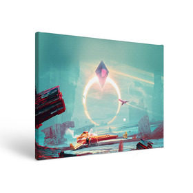 Холст прямоугольный с принтом No Man`s Sky 2 в Ухте, 100% ПВХ |  | no man sky | no mans sky | безлюдное небо | ноу мэнс скай