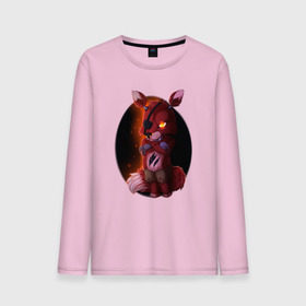 Мужской лонгслив хлопок с принтом Foxy в Ухте, 100% хлопок |  | Тематика изображения на принте: five nights at freddys: sister location | foxy