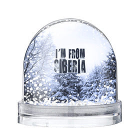 Снежный шар с принтом Я из Сибири в Ухте, Пластик | Изображение внутри шара печатается на глянцевой фотобумаге с двух сторон | siberia | зима | россия | сибирь | снег | холод