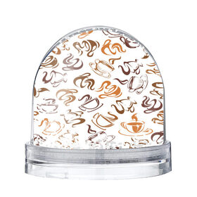 Водяной шар Кофейник: в Ухте, Пластик | Изображение внутри шара печатается на глянцевой фотобумаге с двух сторон | chocolate | coffee | sweet | бобы | зерна | кофе | напиток | пенка | сладкое | чашки | шоколад