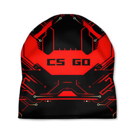 Шапка 3D с принтом CS GO:System Lock в Ухте, 100% полиэстер | универсальный размер, печать по всей поверхности изделия | counter strike | counter strike: global offensive | cs:go | game | skin | valve | текстуры