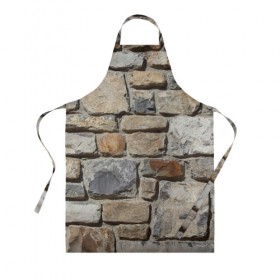 Фартук 3D Старый замок: в Ухте, 100% полиэстер | общий размер — 65 х 85 см, ширина нагрудника — 26 см, горловина — 53 см, длина завязок — 54 см, общий обхват в поясе — 173 см. Принт на завязках и на горловине наносится с двух сторон, на основной части фартука — только с внешней стороны | замок | игра | кирпич | пейнтбол | стена | страйкбол | укрытие