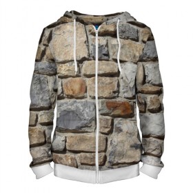 Мужская толстовка 3D на молнии Старый замок: в Ухте, 100% полиэстер | длина до линии бедра, манжеты и пояс оформлены мягкой тканевой резинкой, двухслойный капюшон со шнурком для регулировки, спереди молния, по бокам два кармана | замок | игра | кирпич | пейнтбол | стена | страйкбол | укрытие