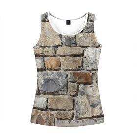 Женская майка 3D Старый замок: в Ухте, 100% полиэстер | круглая горловина, прямой силуэт, длина до линии бедра | замок | игра | кирпич | пейнтбол | стена | страйкбол | укрытие