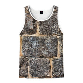 Мужская майка 3D Старый замок: в Ухте, 100% полиэстер | круглая горловина, приталенный силуэт, длина до линии бедра. Пройма и горловина окантованы тонкой бейкой | замок | игра | кирпич | пейнтбол | стена | страйкбол | укрытие