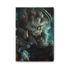 Обложка для автодокументов с принтом Ренгар в Ухте, натуральная кожа |  размер 19,9*13 см; внутри 4 больших “конверта” для документов и один маленький отдел — туда идеально встанут права | league of legends | lol | rengar | лига легенд | лол | ренгар | тигр