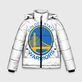 Зимняя куртка для мальчиков 3D с принтом Golden State Warriors в Ухте, ткань верха — 100% полиэстер; подклад — 100% полиэстер, утеплитель — 100% полиэстер | длина ниже бедра, удлиненная спинка, воротник стойка и отстегивающийся капюшон. Есть боковые карманы с листочкой на кнопках, утяжки по низу изделия и внутренний карман на молнии. 

Предусмотрены светоотражающий принт на спинке, радужный светоотражающий элемент на пуллере молнии и на резинке для утяжки | 