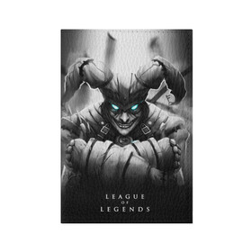 Обложка для паспорта матовая кожа с принтом Shaco в Ухте, натуральная матовая кожа | размер 19,3 х 13,7 см; прозрачные пластиковые крепления | clown | league of legends | lol | shaco | клоун | лига легенд | лол | шако