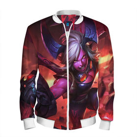 Мужской бомбер 3D Red Vi: в Ухте, 100% полиэстер | застегивается на молнию, по бокам два кармана без застежек, по низу бомбера и на воротнике - эластичная резинка | league of legends | lol | vi | вай | лига легенд | лол