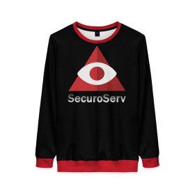 Женский свитшот 3D с принтом SecuroServ в Ухте, 100% полиэстер с мягким внутренним слоем | круглый вырез горловины, мягкая резинка на манжетах и поясе, свободная посадка по фигуре | auto | grand | gta | theft | гта