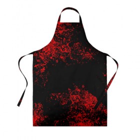 Фартук 3D Капли красок: в Ухте, 100% полиэстер | общий размер — 65 х 85 см, ширина нагрудника — 26 см, горловина — 53 см, длина завязок — 54 см, общий обхват в поясе — 173 см. Принт на завязках и на горловине наносится с двух сторон, на основной части фартука — только с внешней стороны | брызки | красный | черный