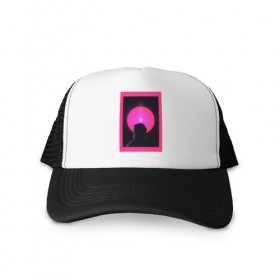 Кепка тракер с сеткой с принтом Blade runner 2049 в Ухте, трикотажное полотно; задняя часть — сетка | длинный козырек, универсальный размер, пластиковая застежка | 2049 | blade runner | bladerunner