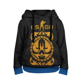 Детская толстовка 3D с принтом CS GO Рыцарь в Ухте, 100% полиэстер | двухслойный капюшон со шнурком для регулировки, мягкие манжеты на рукавах и по низу толстовки, спереди карман-кенгуру с мягким внутренним слоем | counter strike | cs go | knight | skin | контр страйк | кс го | рыцарь | скин | скины