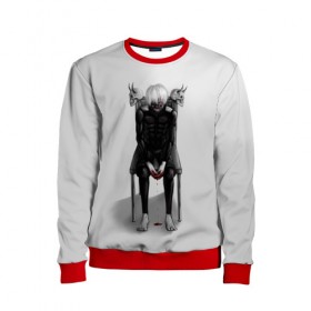 Детский свитшот 3D с принтом Tokyo Ghoul в Ухте, 100% полиэстер | свободная посадка, прямой крой, мягкая тканевая резинка на рукавах и понизу свитшота | anime | ghoul | tokyo | tokyo ghoul | гуль