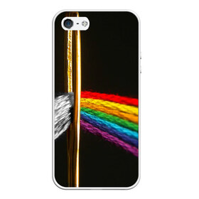 Чехол для iPhone 5/5S матовый с принтом Нити в Ухте, Силикон | Область печати: задняя сторона чехла, без боковых панелей | pink floyd | rock | пинк флоид | рок