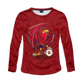 Женский лонгслив 3D Шанхай: в Ухте, 100% полиэстер | длинные рукава, круглый вырез горловины, полуприлегающий силуэт | shanghai | китай | оскар | сипг