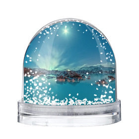 Снежный шар с принтом Сибирь в Ухте, Пластик | Изображение внутри шара печатается на глянцевой фотобумаге с двух сторон | море | пейзаж