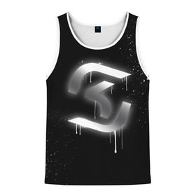 Мужская майка 3D с принтом cs:go - SK Gaming (Black collection) в Ухте, 100% полиэстер | круглая горловина, приталенный силуэт, длина до линии бедра. Пройма и горловина окантованы тонкой бейкой | Тематика изображения на принте: cs | csgo | sk | го | кс | ск