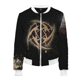 Женский бомбер 3D с принтом cs:go - NiP (Black collection) в Ухте, 100% полиэстер | застегивается на молнию, по бокам два кармана без застежек, мягкие манжеты, по низу бомбера и на воротнике — эластичная резинка | cs | csgo | nip | го | кс | нип