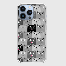Чехол для iPhone 13 Pro с принтом Котейки в Ухте,  |  | котейки | коты | кошки