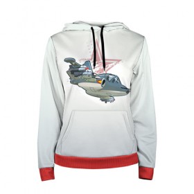 Женская толстовка 3D с принтом Су-25 в Ухте, 100% полиэстер  | двухслойный капюшон со шнурком для регулировки, мягкие манжеты на рукавах и по низу толстовки, спереди карман-кенгуру с мягким внутренним слоем. | авиация