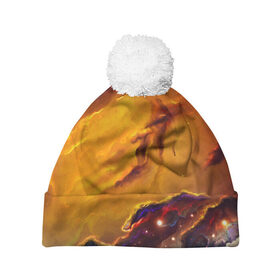 Шапка 3D c помпоном Мертвый космос: в Ухте, 100% полиэстер | универсальный размер, печать по всей поверхности изделия |