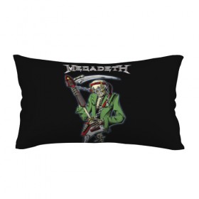 Подушка 3D антистресс с принтом Megadeth в Ухте, наволочка — 100% полиэстер, наполнитель — вспененный полистирол | состоит из подушки и наволочки на молнии | 